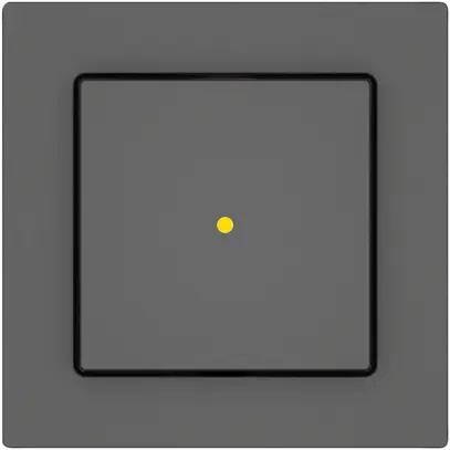 Leuchtdruckschalter EDIZIO.liv SNAPFIX® 6/1L Frontlinse KS gelb dgu 