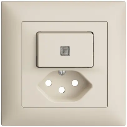 Kit frontale INC EDIZIOdue crema 88×88mm T13 con lente 