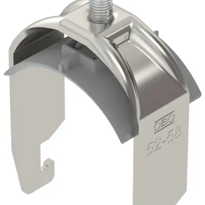 Brida rapida BET 2056 piede a U materia sintetica 52…58mm 1×cavo A2 1.4301 