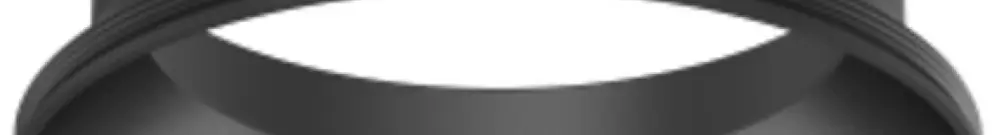 Anneau décoratif DOTLUX pour luminaire LED SLIMvario, Ø78×24mm, aluminium, noir 