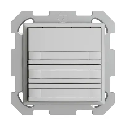 Poussoir KNX RGB ENC EDUE, 250mW, s.LED, a.papier, 6×poussoir, 1×touche, grc 