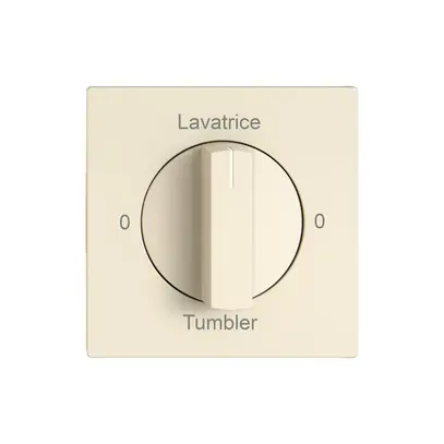 Montageset EDIZIO.liv SNAPFIX® f.Drehschalter m.Griff 0-Lavat.-0-Asciug.cr 