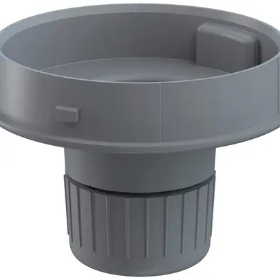 Adaptateur de tube WERMA Midi RM, pour colonne de signalisation, gris 
