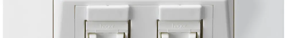 UP-Montage-Set kallysto.trend C Kat.5e 2RJ45/u weiss 