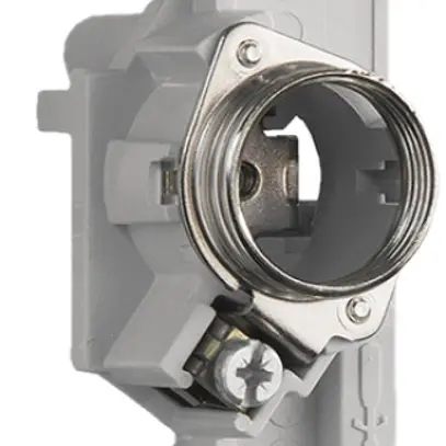 Zoccolo per fusibile Weber, DII, 500V, 25A, spessore di barra collettrice 5mm 