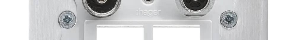 Intérieur pour prise multimédia Hager R/TV montage F 14dB 2GHz 