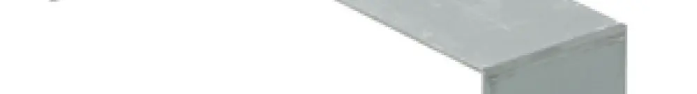 Brida di fissaggio zinc. 50×200mm per canale sotto. Woertz 