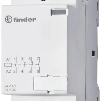 Contattore AMD Finder 22.32, 24VUC, 4Ch 25A/440VAC AgNi 