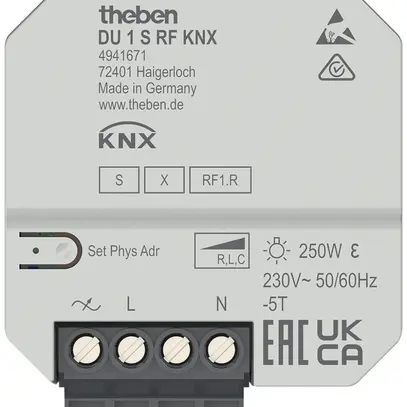 Actionneur-variateur KNX INC Theben DU 1 S RF 1-canal 
