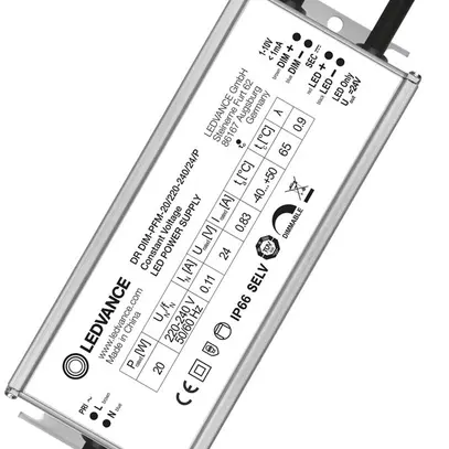 Convertitore LED LDV PERFORMANCE DIM 1…10V, 24V 20W 166×63×38mm IP66 