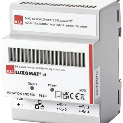 Visualisation AMD Swisslux BEG Luxomat ViSTATION-KNX 