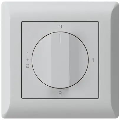 Interruttore rotativo INC kallysto.line 1/1L grigio chiaro con manopola 