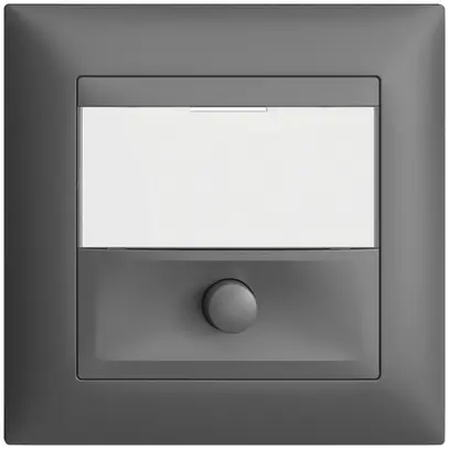 Tasto INC con porta-etichetta EDIZIOdue grigio scuro 