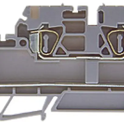 Morsetto di passaggio componibile WZ 0.2…2.5mm² 16A 300V molla 2×2 DIN 35mm gr 