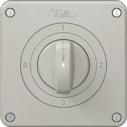 Interrupteur rotatif NEVO N.CO 5/1L, avec manette, KS, 0-1-2-3, gris clair 