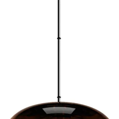 Lampada sospesa SLV ANTILO CONVEX E27 1×0…40W Ø400mm rame 