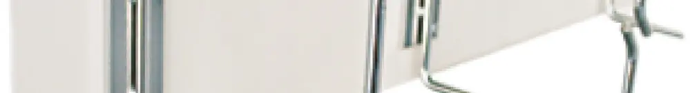 Panneau guide-câbles ELBRO 19", tôle d'acier, 2 UH, blanc 