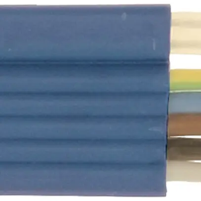 Câble plat Woertz DALI 5×2.5+2×1.5mm² PVC bleu Eca Une longueur