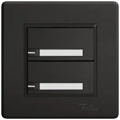 Pulsante universale INC EDIZIO.liv UNI SNAPFIX® c.LED RGB 2× com.1T targ.ne 