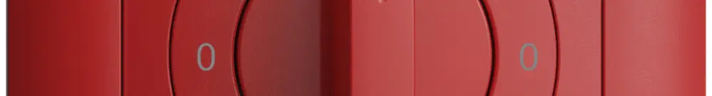 Kit front. 0-Auto-0-Main EDIZIOdue berry 88×88mm per interr.rot 