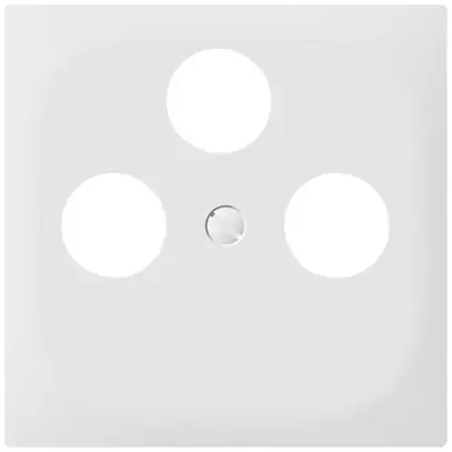 Placca frontale SIDUS per scatola R/TV/sat alu 