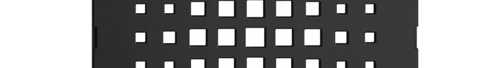 Kit frontale EDIZIOdue nero 60×60mm per gong 3070 