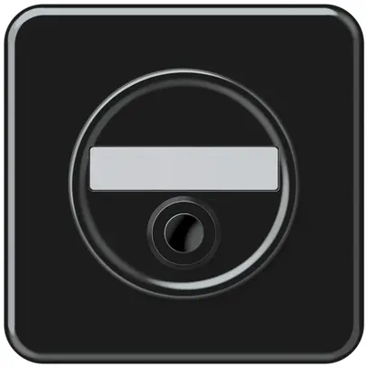 Pulsante di suoneria INC origin 92×92mm Ø58mm nero 