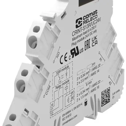 Relais d'interface ComatReleco CRINT-C135R, 110…125VDC, 1C MOSFET 4A/3…28.8VDC 