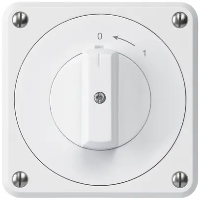 Contatto rotativo INC robusto IP55 bianco 1P per combinazione 