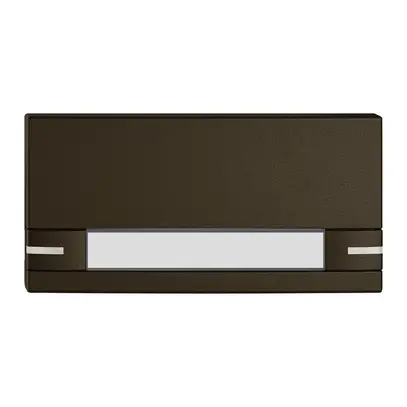 Poussoir 1/2 EDIZIO.liv SNAPFIX® p.KNX&UNI a.LED a.étiquette comm.2touch.br 