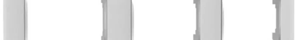 Cadre de recouvrement Shelly Wall Frame 3 240×80mm blanc 