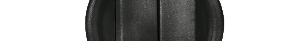 Kit frontal FH noir pour interr./contact poussoir double 