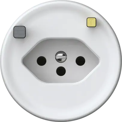 Presa FI origin 1×tipo 13 30mA 10A 230V 60×60mm bianco 