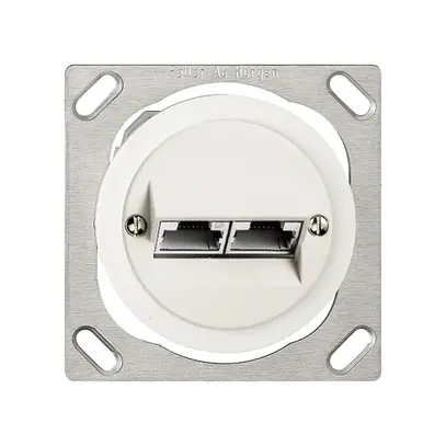 Scatola di raccordo INS JK 2×RJ45 separato, bianco 