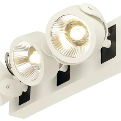 Plafonnier/Applique LED SLV KALU, 3×10W 1320lm 3000K IP20 blanc/noir 