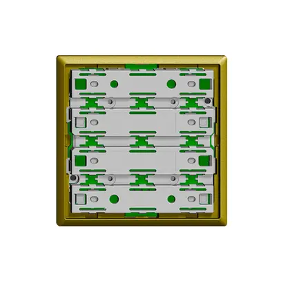 Unité fonctionnelle KNX RGB, capteur température 1…4× EDIZIOdue olive avec LED 