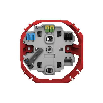 Prise Feller SNAPFIX® 2×T23 avec LED bleu 