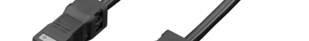 Anschlusskabel Rittal SZ 2500.440 Stecker 2P/Buchse 2P 24V PVC schwarz 1m 5Stk 