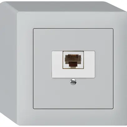 Scatola AP kallysto 1×RJ45u grigio chiaro 