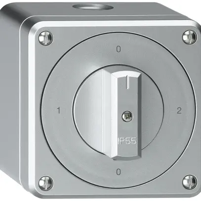Interruttore rotativo AP robusto IP55 schema 2/1P alluminio 