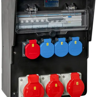 Stromverteiler DEM DB32364 63A 3×LS 1×FI 3×T23 1×T25 2×16A 1×32A 