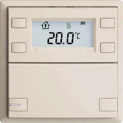 Pulsante RTH INC KNX 1×EDIZIOdue F crema, con LED RGB 