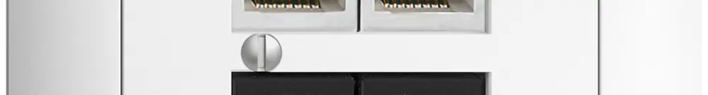 Scatola INC 4×RJ45 2×u/2×s EDIZIOdue bianco R&M swissline NT 2ab 