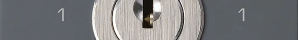 Intérieur interrupteur à clé kallysto 0/2L anthracite avec serrure Kaba 8 