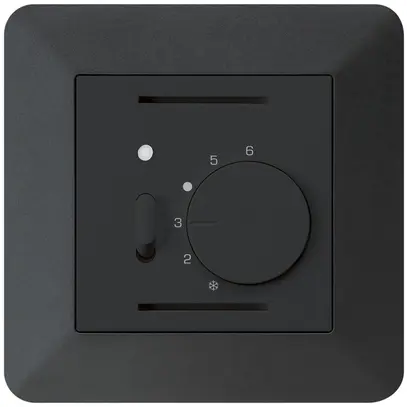 Termostato ambiente INC kallysto.trend nero con interruttore 