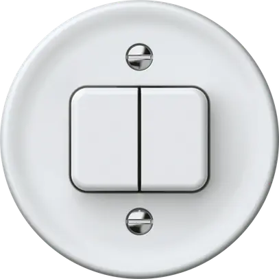 Interruttore a pulsante origin sch 1 (3+3) 60×60mm bianco 