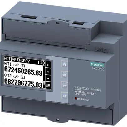 Appareil de mesure d'énergie AMD Siemens SENTRON PAC2200 3×65A ModbusRTU 