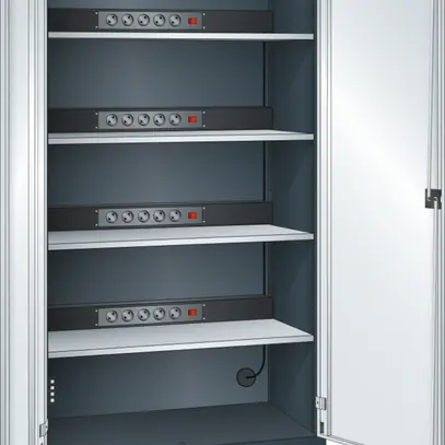 Armoire pour Notebook avec portes (L×P×H) 1000×400×1950 mm 