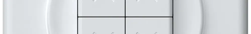 Poussoir stores ENC origin 2P 4×touches 92×92mm blanc 