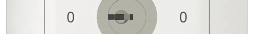 Interrupteur rotatif ENC SIDUS B 0/2L SS blanc 